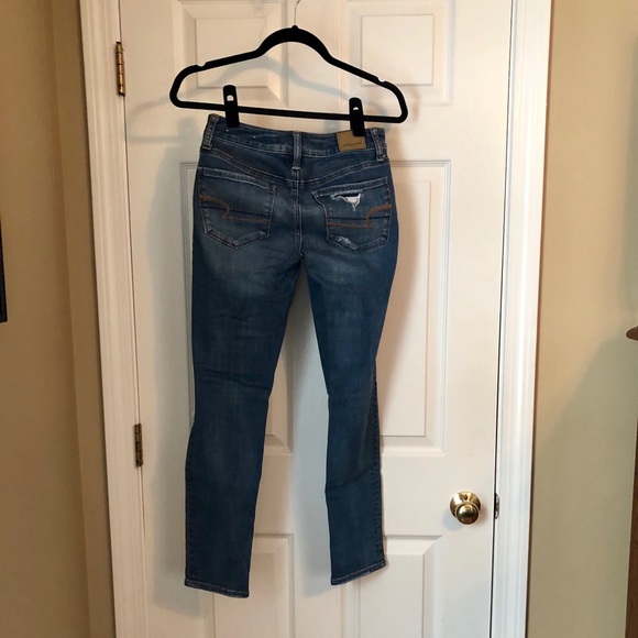 AE, Distressed Skinny Jeans, Size 0 Short - Picture 2 of 3